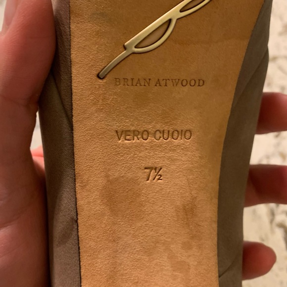 Brian Atwood Open Toe Platform Heels - size 37.5 - Picture 9 of 9